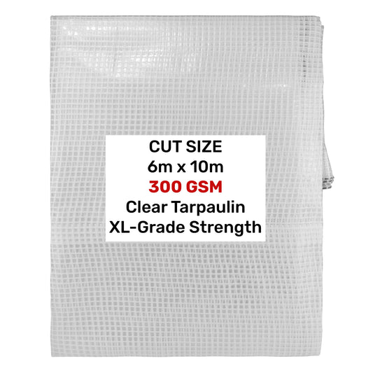 Clear XL-Grade Tarpaulin 6m x 10m