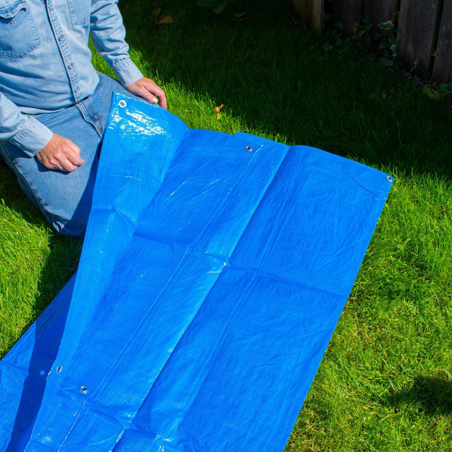 Blue S-Grade Tarpaulin 4m x 4m