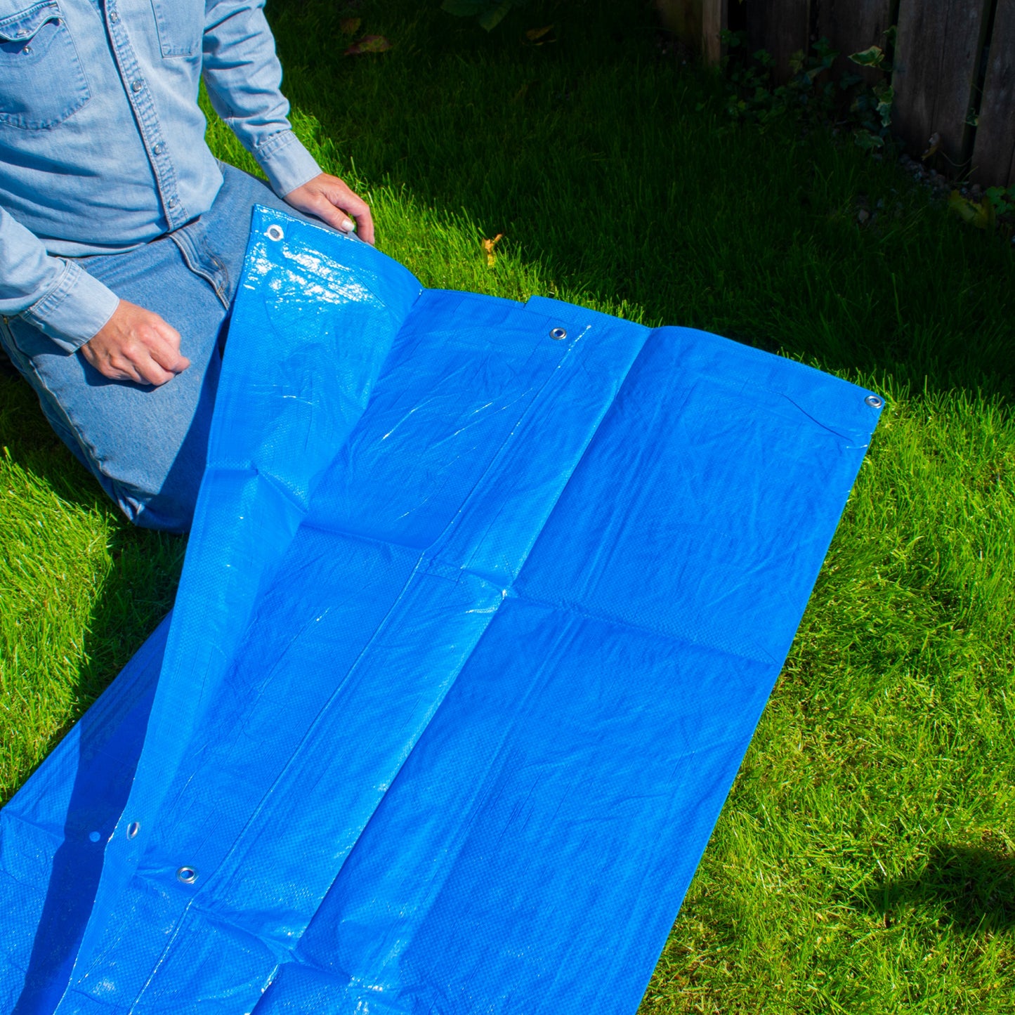 Blue S-Grade Tarpaulin 4m x 4m