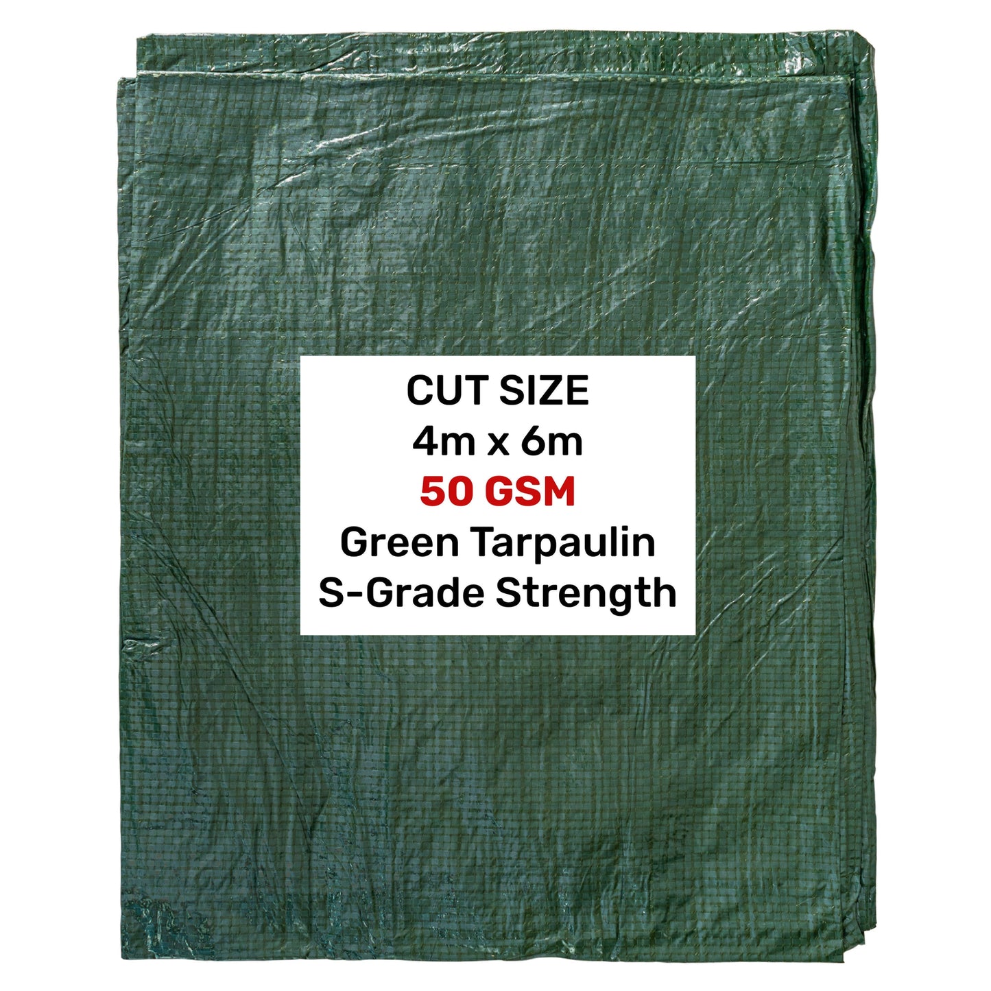 Green S-Grade Tarpaulin 4m x 6m