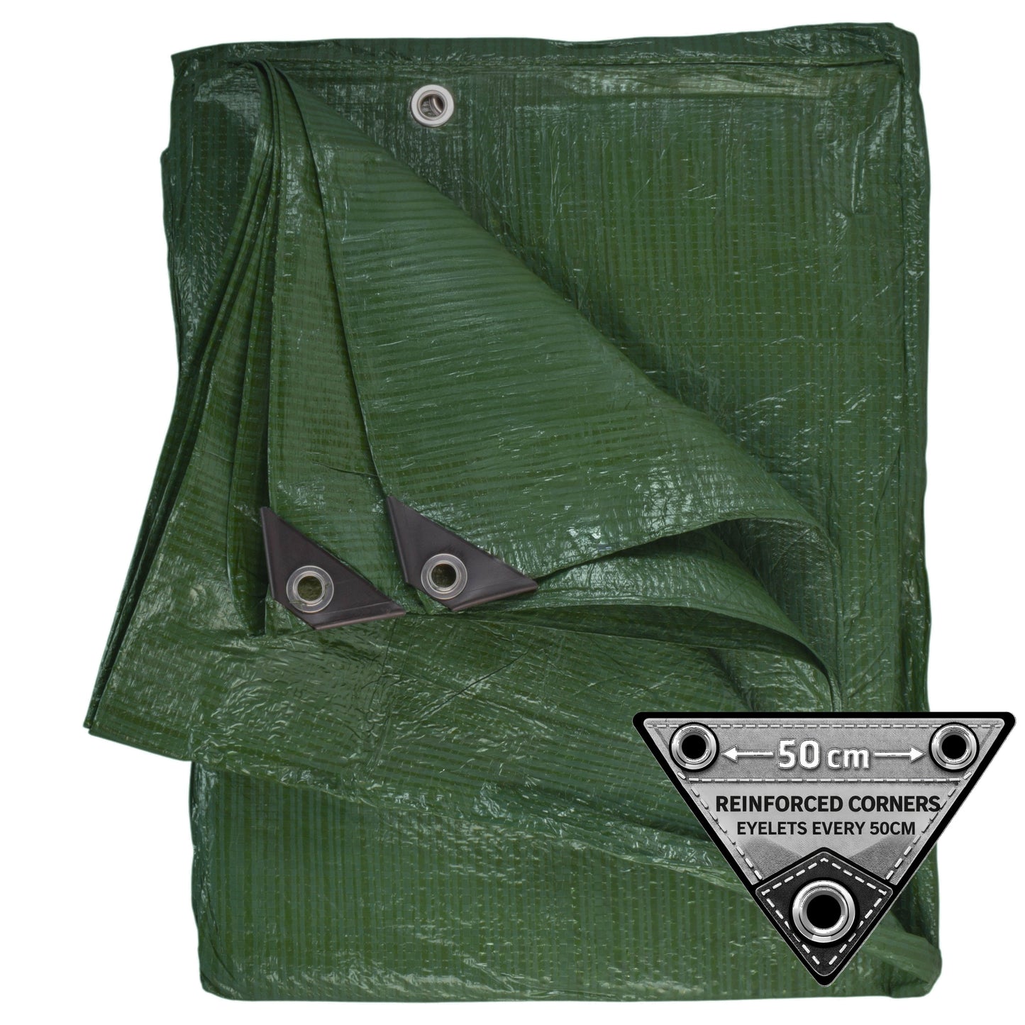 Green S-Grade Tarpaulin 4m x 5m