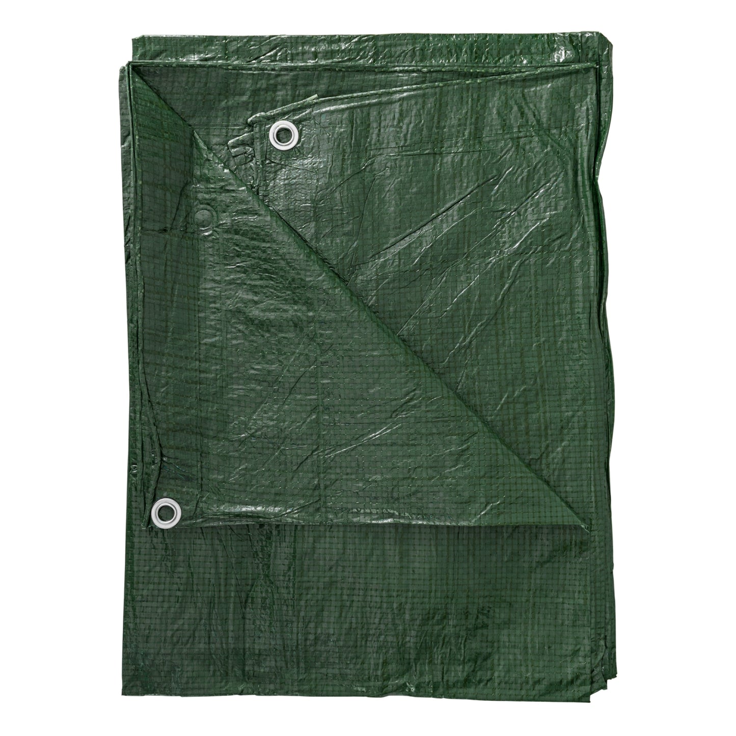 Green S-Grade Tarpaulin with 20 x 4" Bungee Balls (White)
