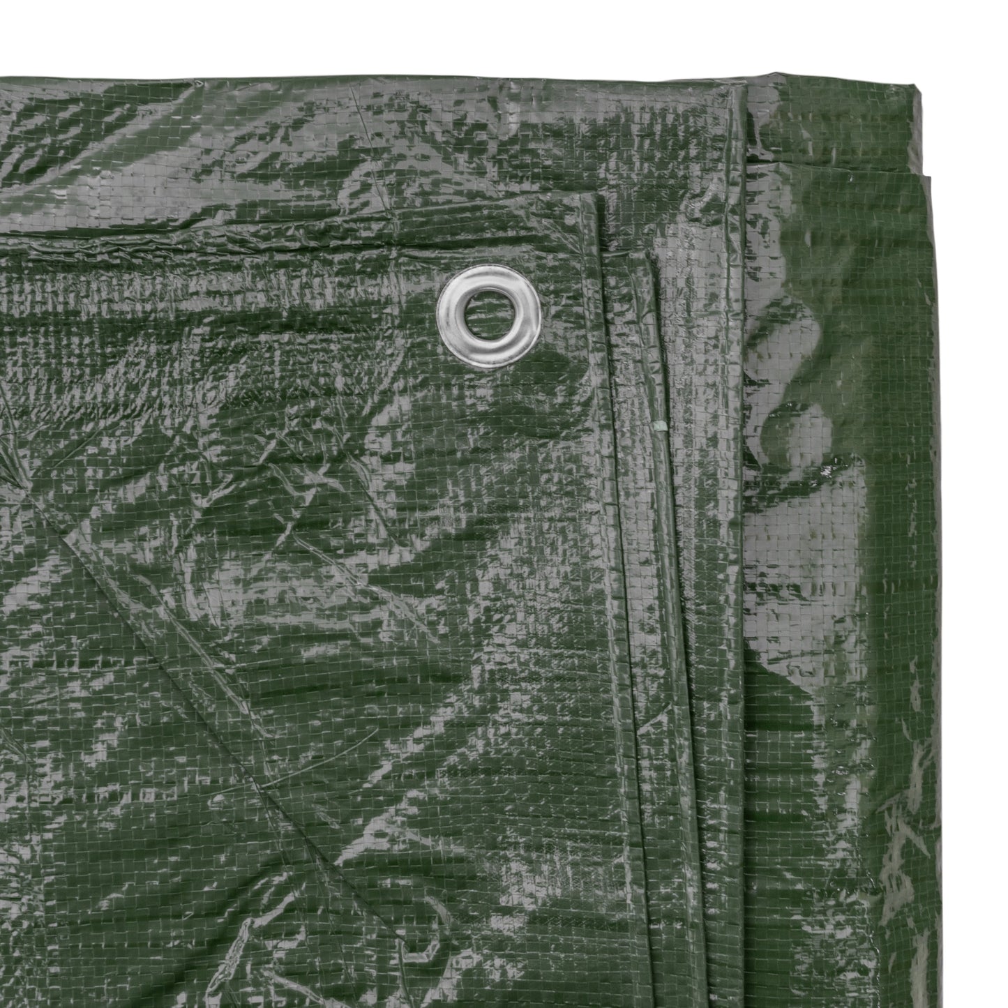Green M-Grade Tarpaulin with 10 Metres of 8mm Bungee Rope