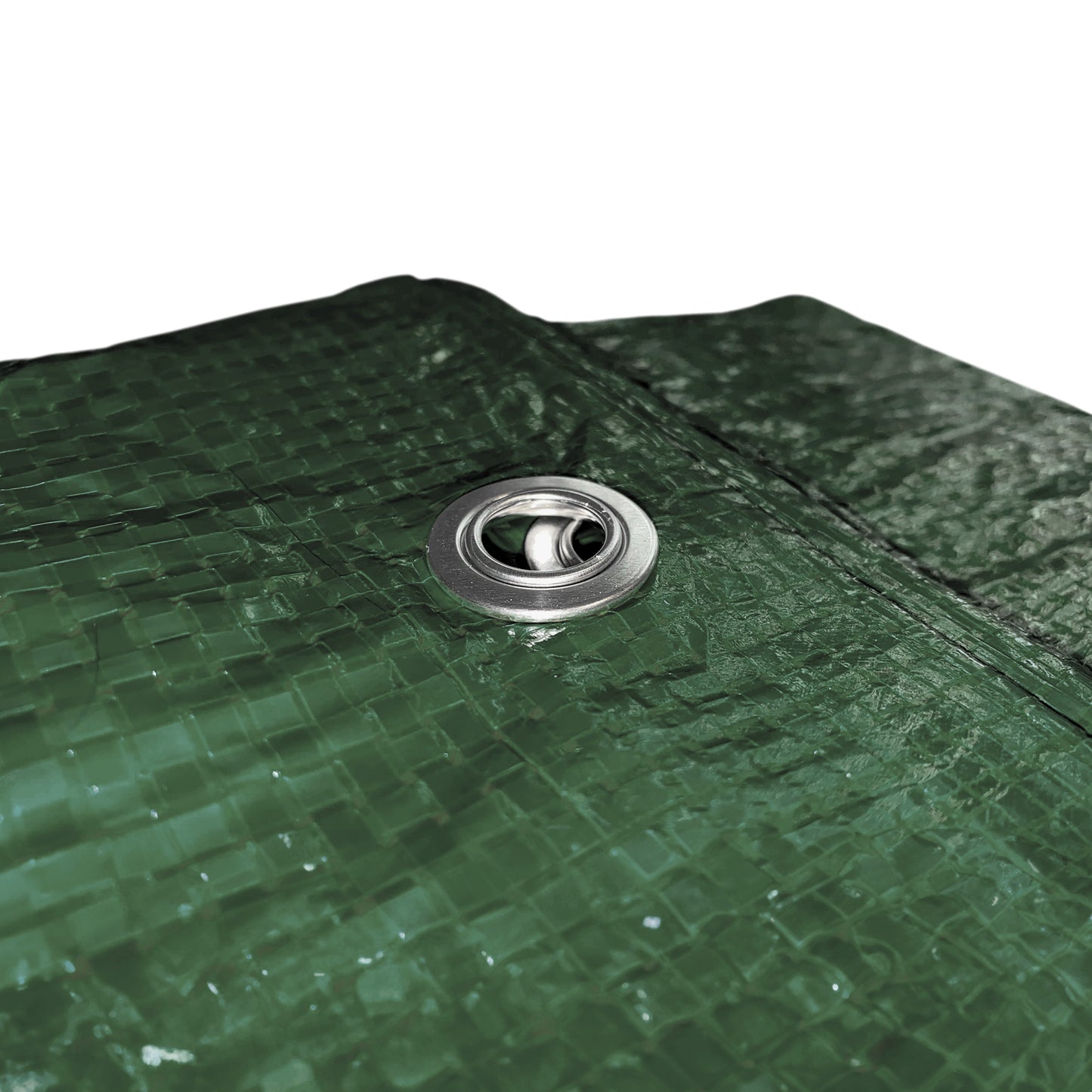 Green M-Grade Tarpaulin with 10 Metres of 8mm Bungee Rope