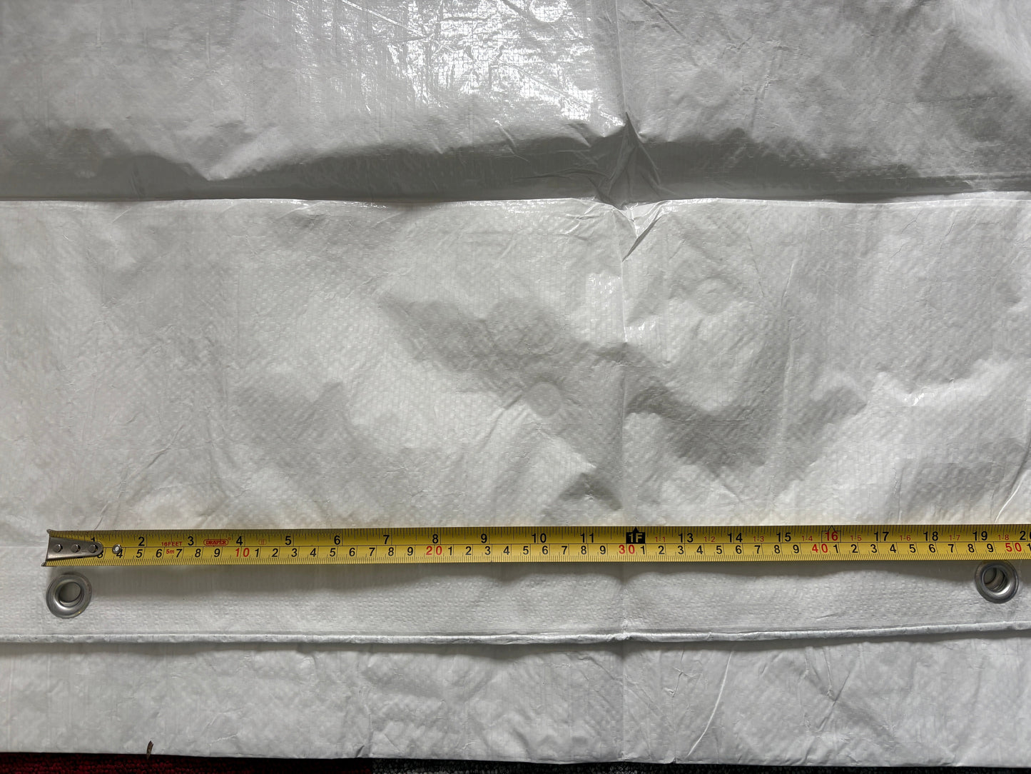White M-Grade Tarpaulin 4m x 5m