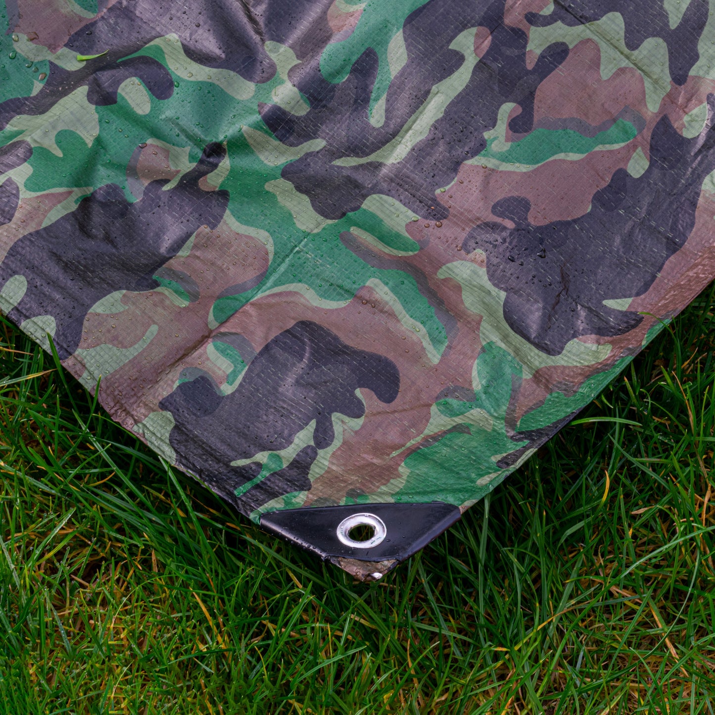 Camouflage M-Grade Tarpaulin 4m x 6m BRADAS