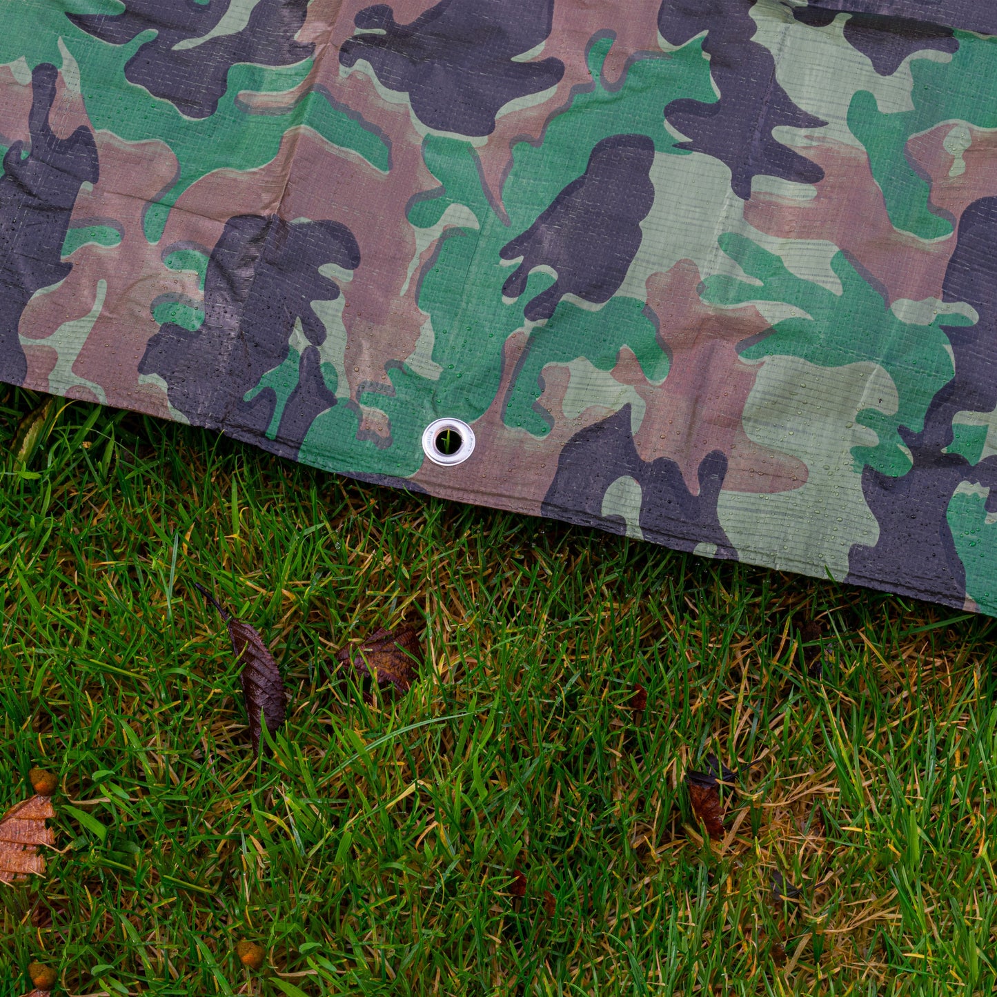 Camouflage M-Grade Tarpaulin 6m x 10m BRADAS
