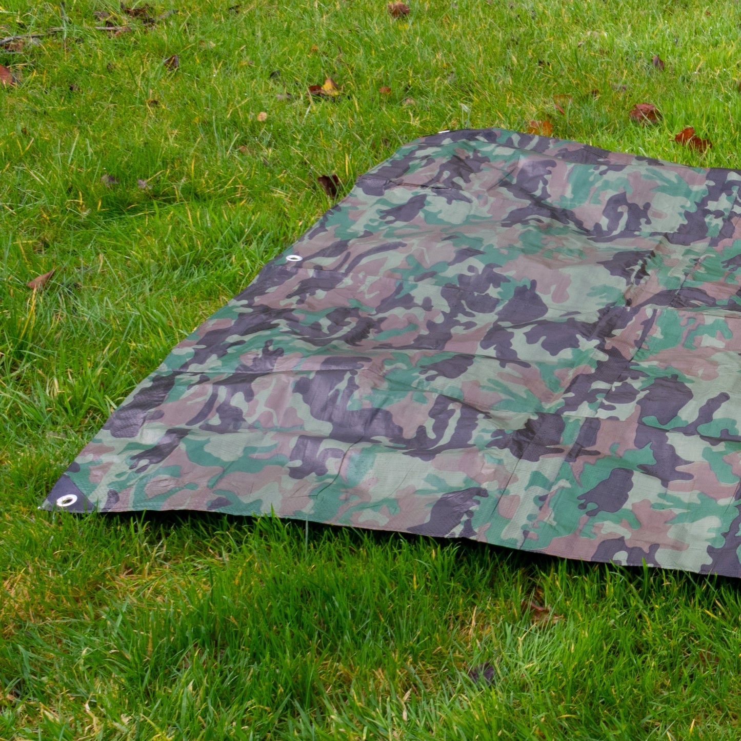 Camouflage M-Grade Tarpaulin 4m x 6m BRADAS