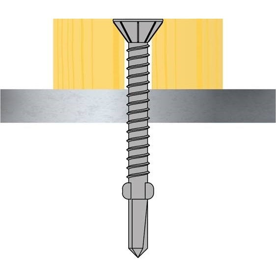 Close-up of TechFast No.3 drill tip and breakaway wings