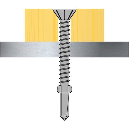 Close-up of TechFast No.3 drill tip and breakaway wings