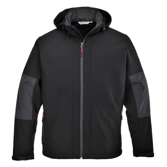 Portwest TK53 Hooded Water Resistant Softshell Jacket (3L)