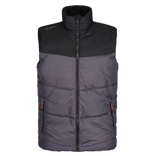 Regatta TRA870 Regime Insulated Bodywarmer Gilet Iron/Black Small