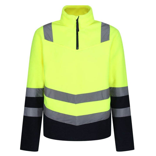 Regatta TRF660 Pro Hi-Vis Half Zip Fleece Top Yellow XL