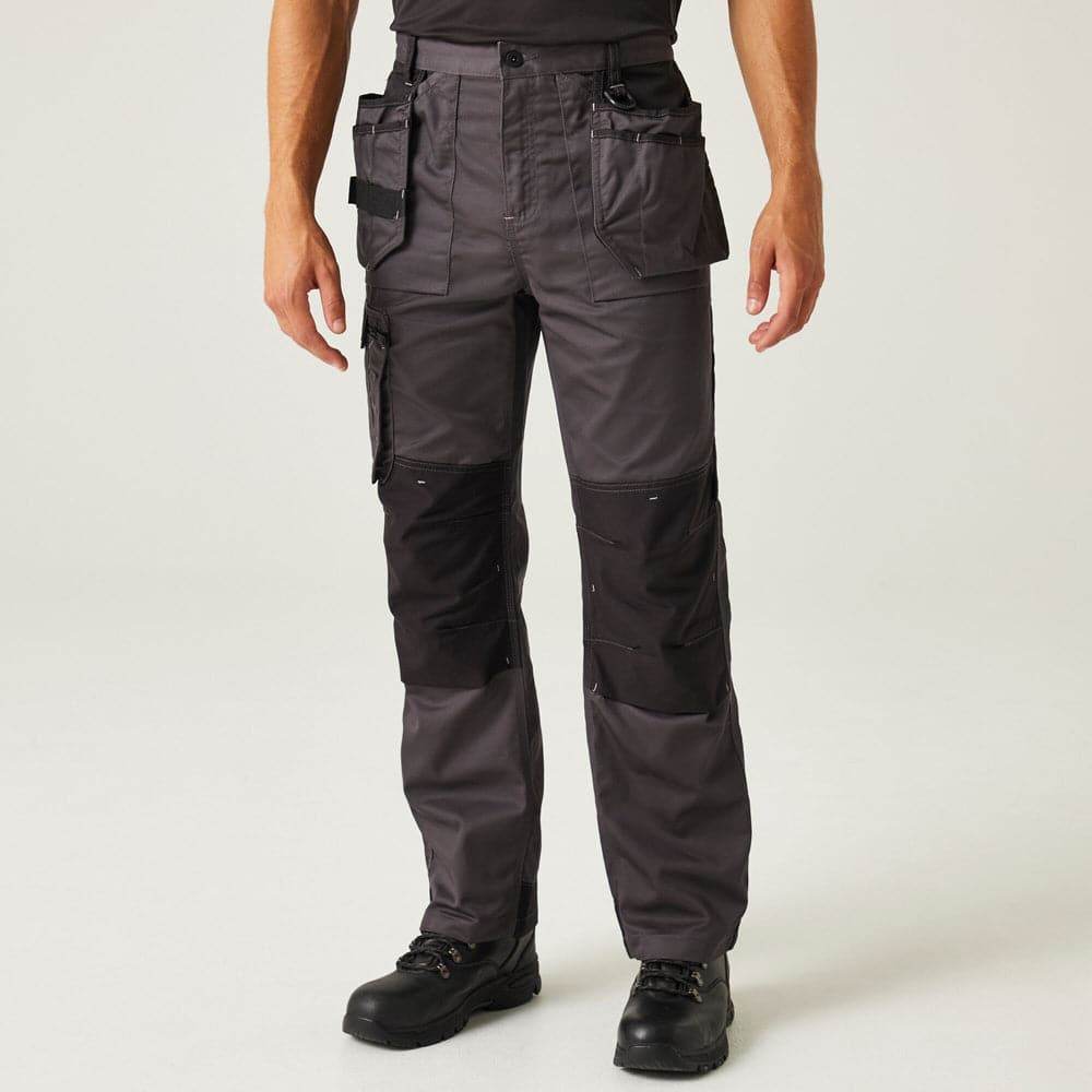 Regatta TRJ387 Incursion Holster Pocket Trousers Iron / 30" Waist / Short Leg