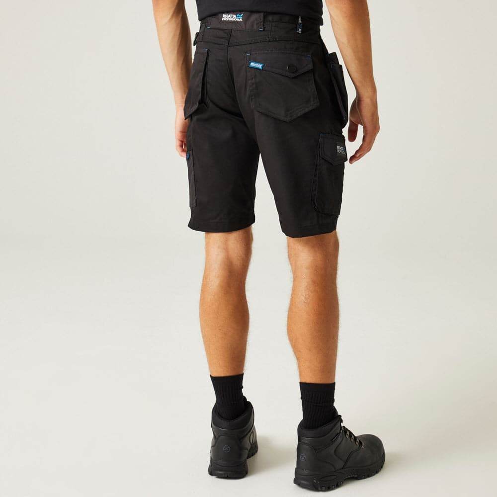 Regatta TRJ394 Tactical Incursion Holster Pocket Cargo Shorts Black 32" Waist