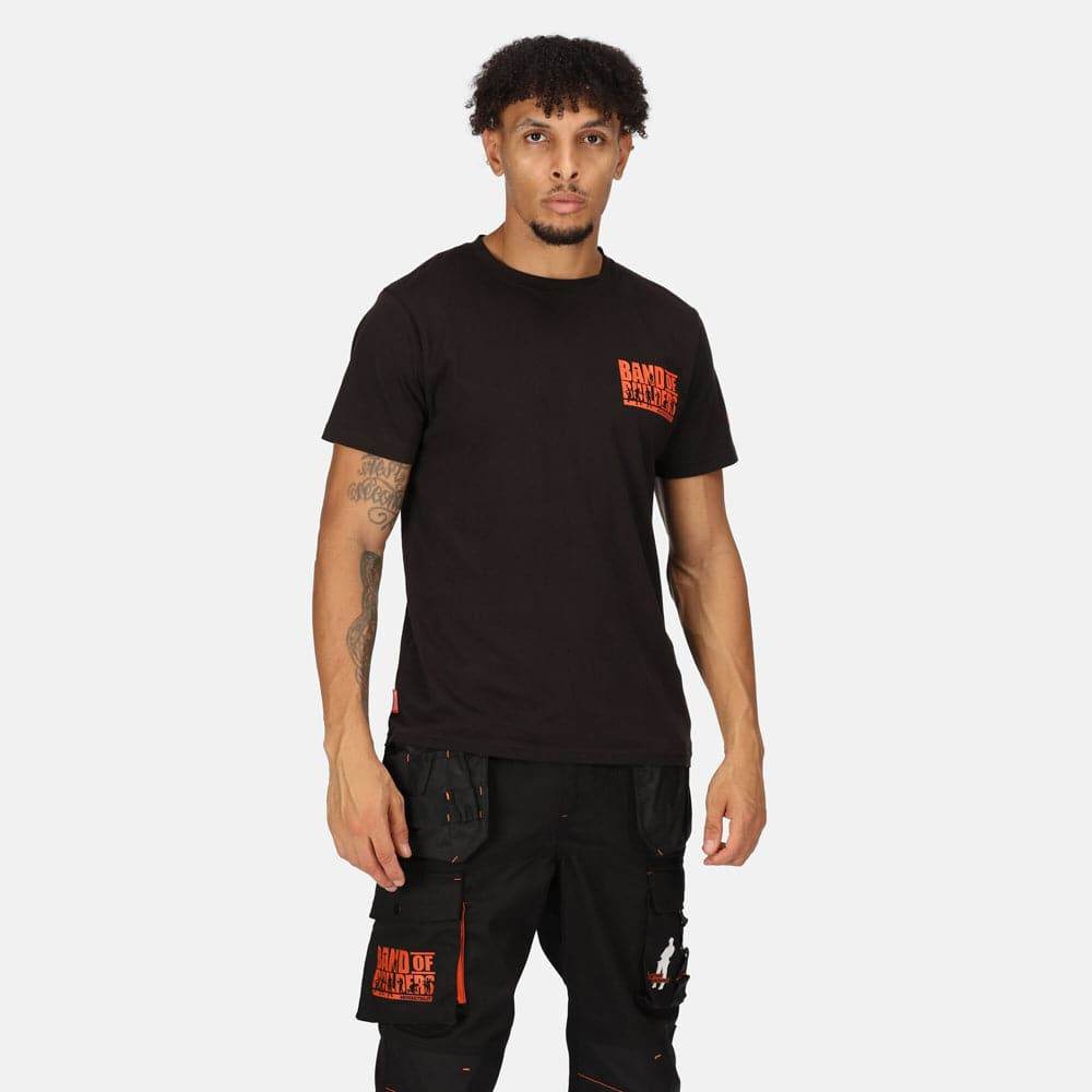 Regatta TRS206 Band of Builders Workwear T-Shirt Black Large
