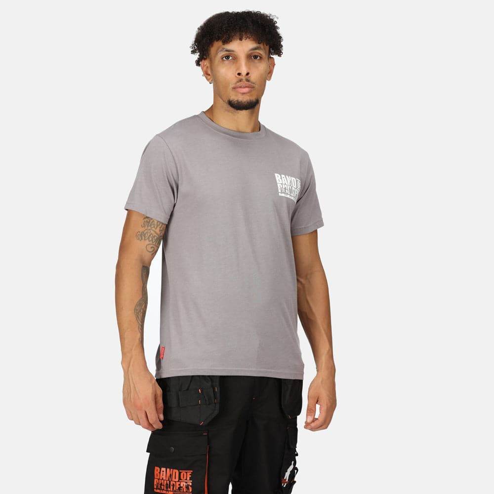 Regatta TRS206 Band of Builders Workwear T-Shirt Rock Grey-Marl XL