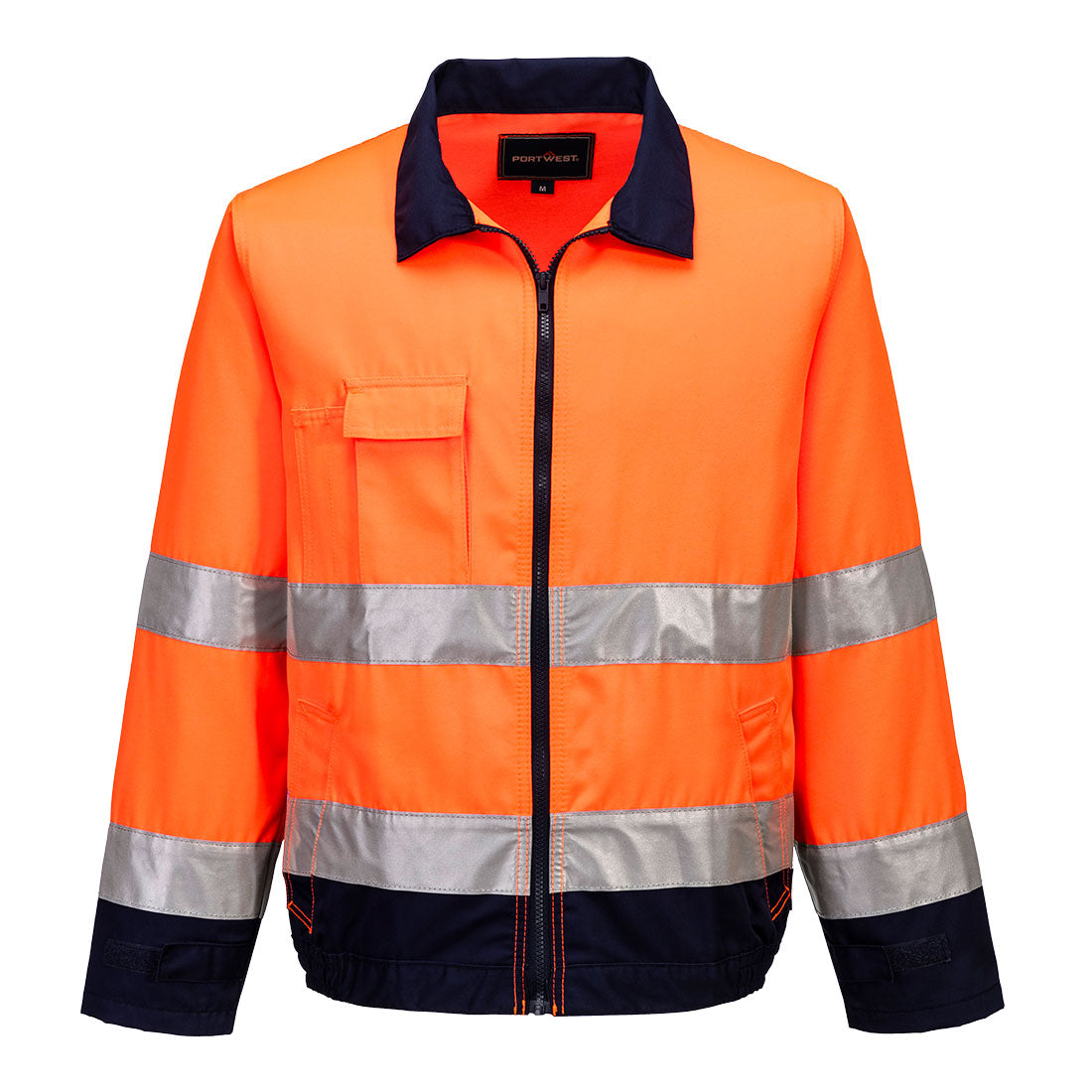 Portwest Madrid Hi-Vis Contrast Bomber Jacket TX70