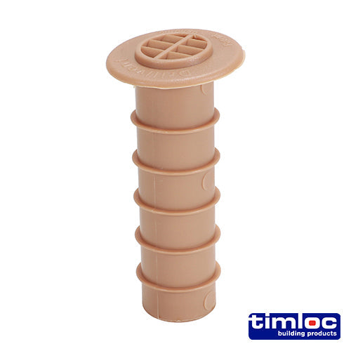 Timloc Cavity Wall Drill Vent – 80mm - Natural, Buff or Terracotta - Box of 50