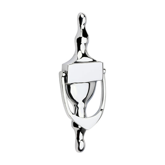 Urn Pattern Door Knocker – Polished Chrome - 166 × 60
