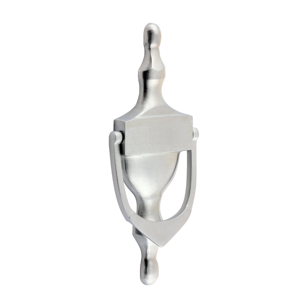 Urn Pattern Door Knocker – Satin Chrome - 166 × 60