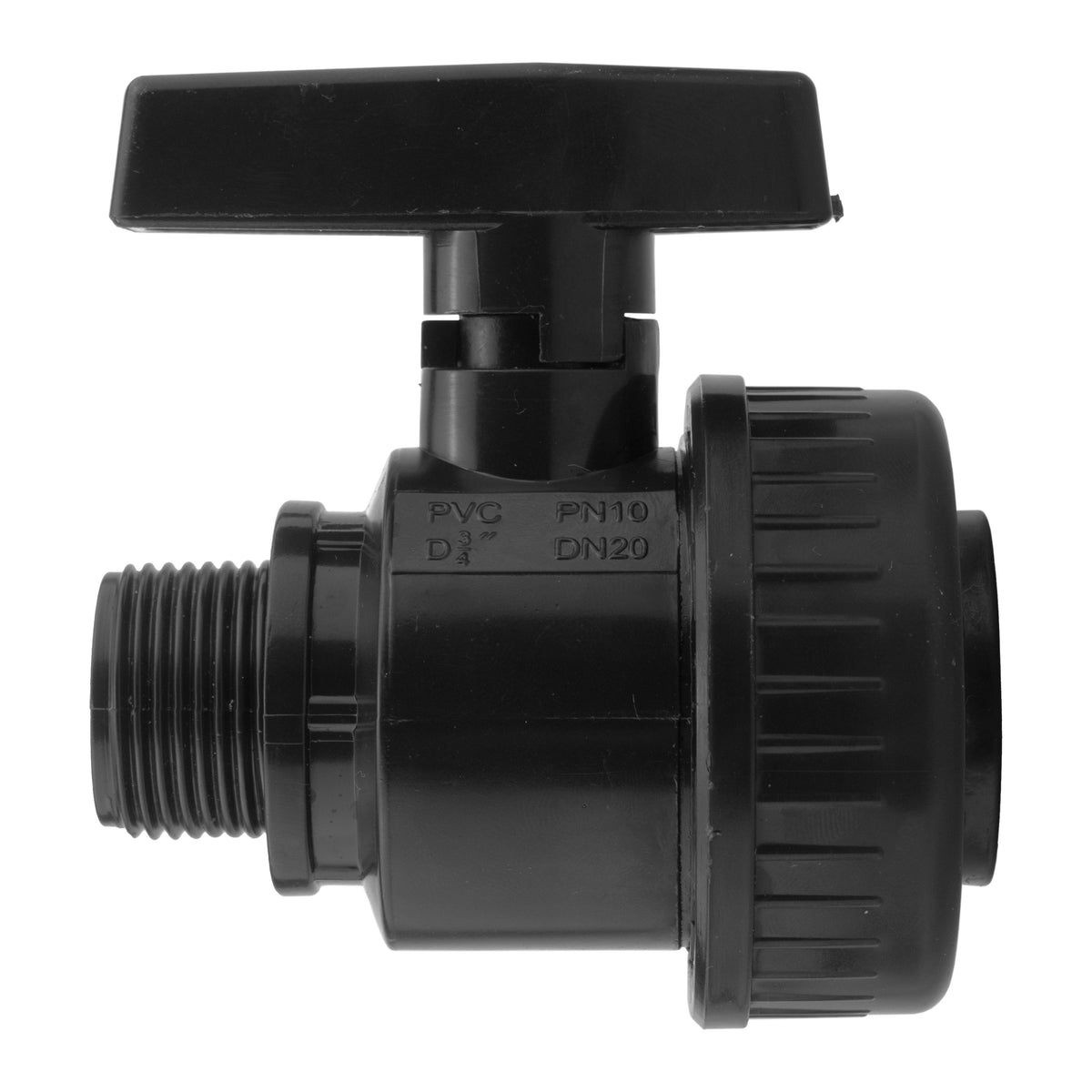 Wall Flange Kit 32mm MDPE + Large Plastic Valve & 20mm MDPE Straight