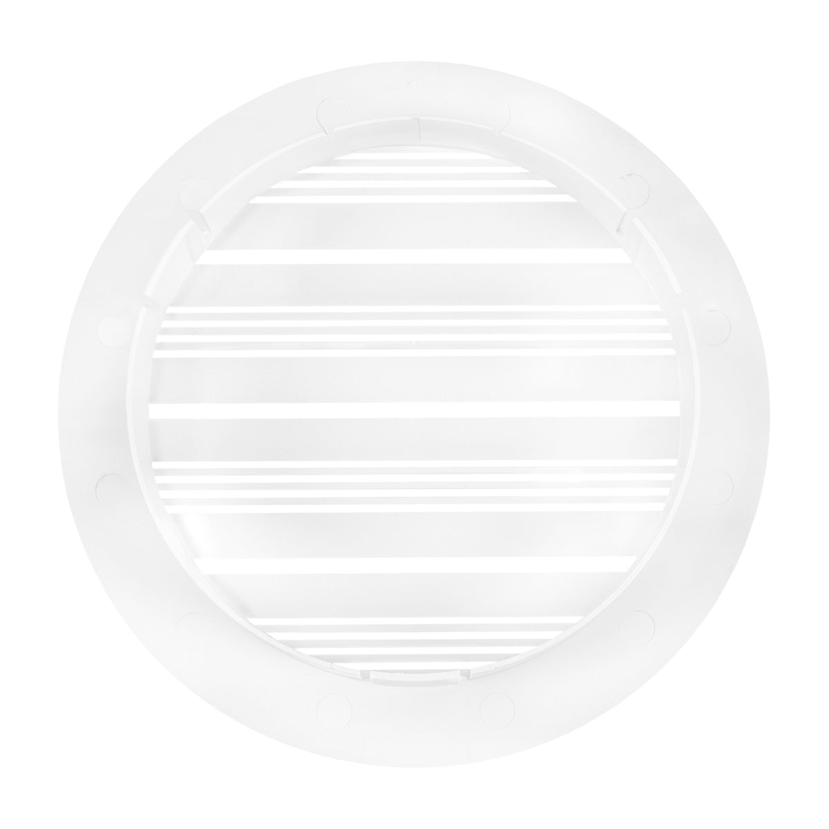 Louvre Vent Round Bella 100mm White