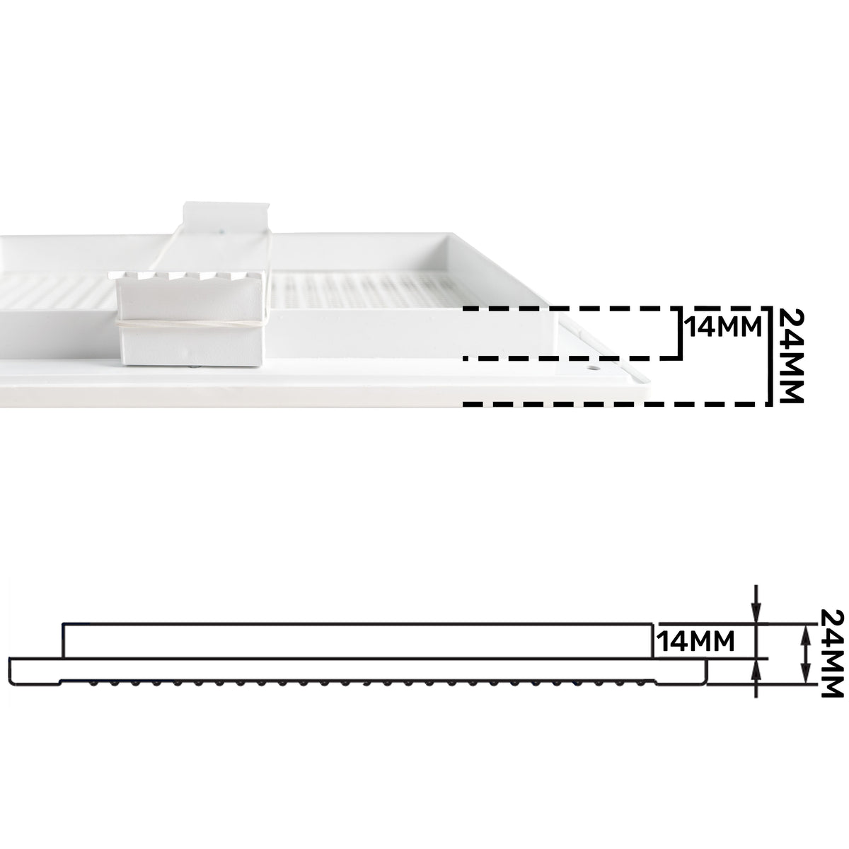 Louvre Vent White DL/140X210 RW LUX With Fly Mesh
