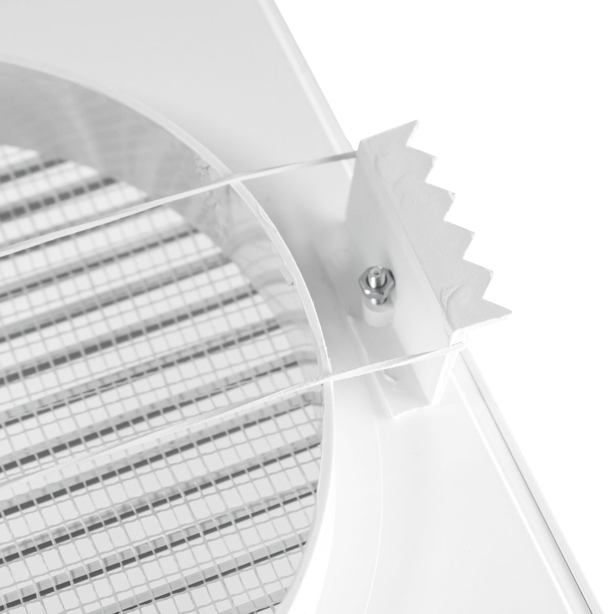 Louvre Vent White DL/125 RW LUX With Fly Mesh