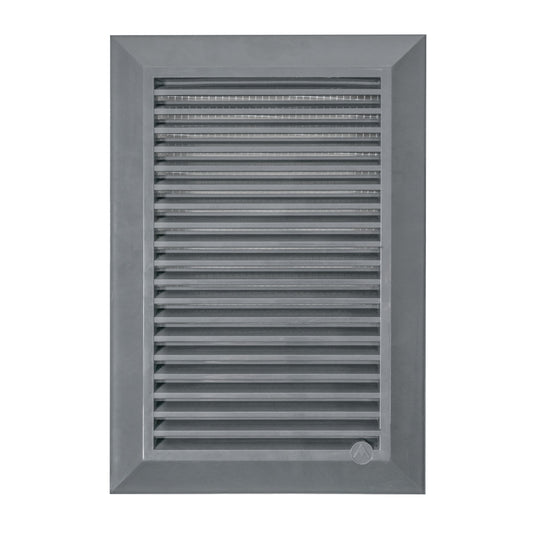Louvre Vent Graphite Duo Smart 140/210 140mm X 210mm With Fly Mesh