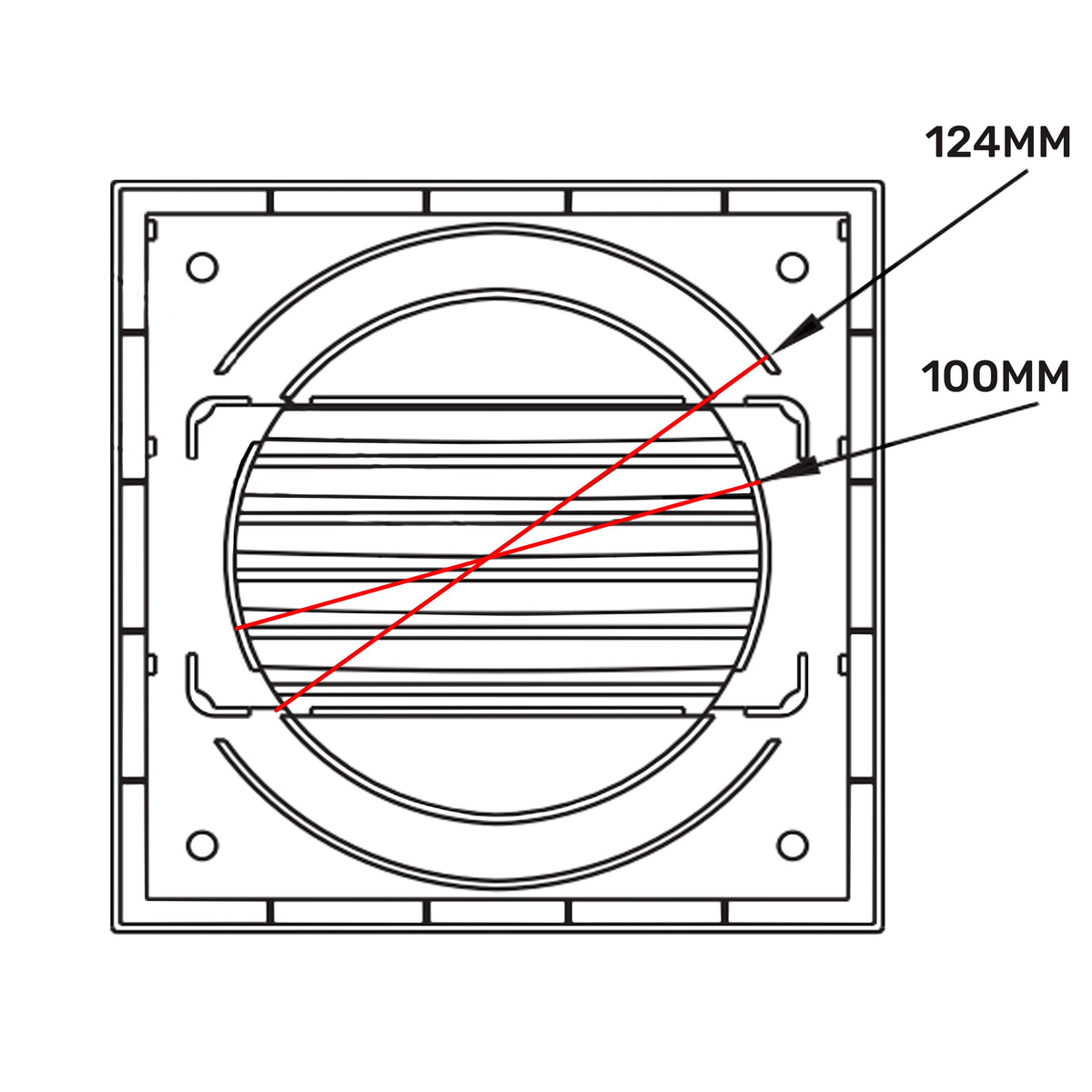 Louvre Vent KR100/125