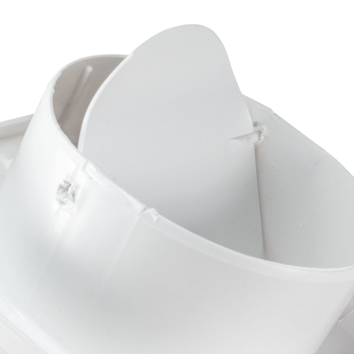 Through Wall Ventilation Kit RICO Timer and Humidistat Fan with White External Vent