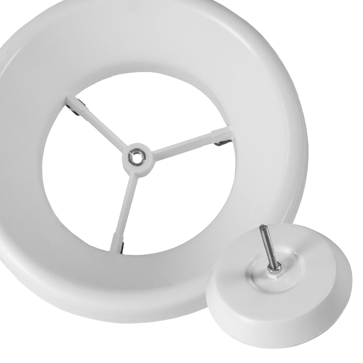 White ABS Extract Ceiling Valve 125mm