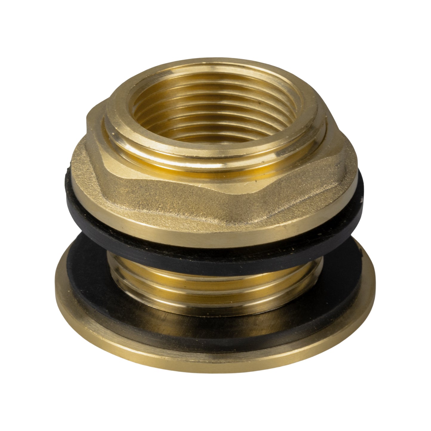 Water Butt Brass Kit 3/4" with Lever Tap Hose Barb and Side Lock and Drill Bit