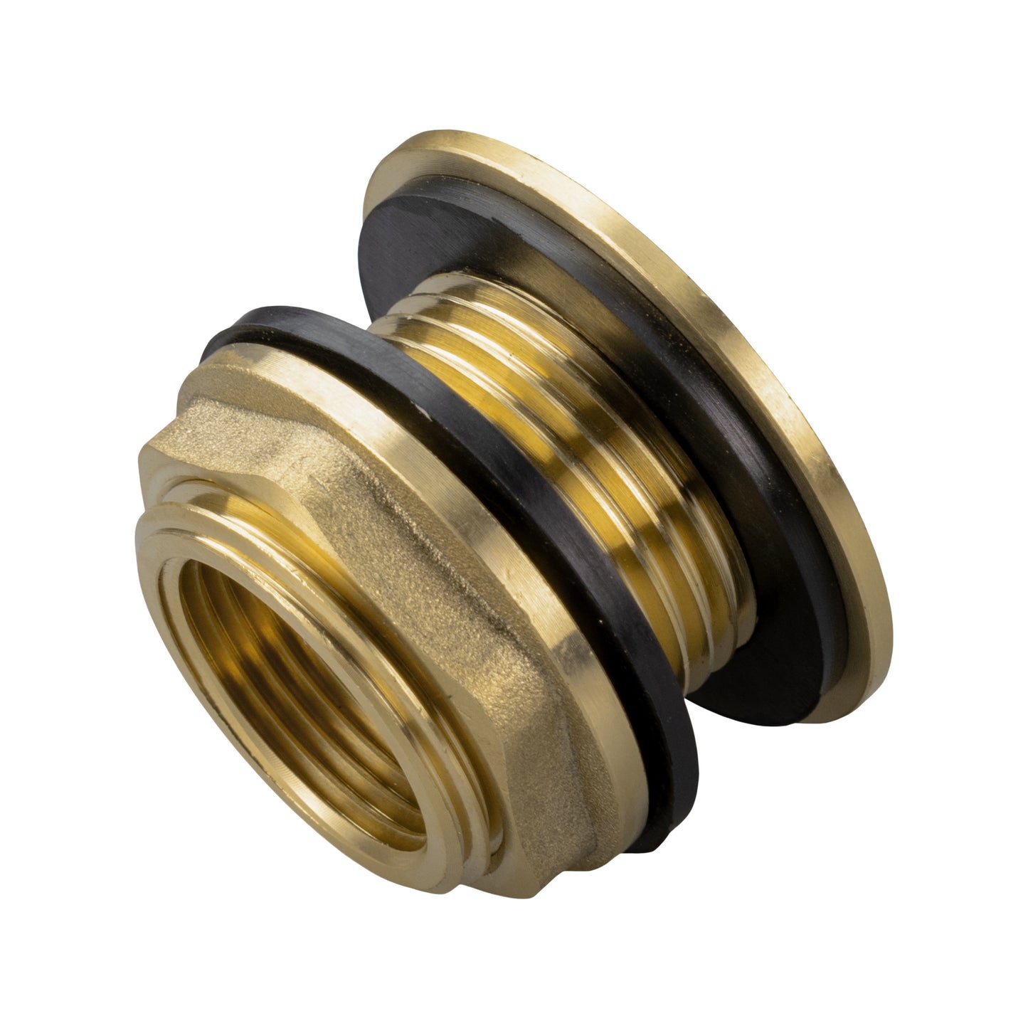 Water Butt Brass Kit 3/4" with Lever Tap Hose Barb and Lever Lock