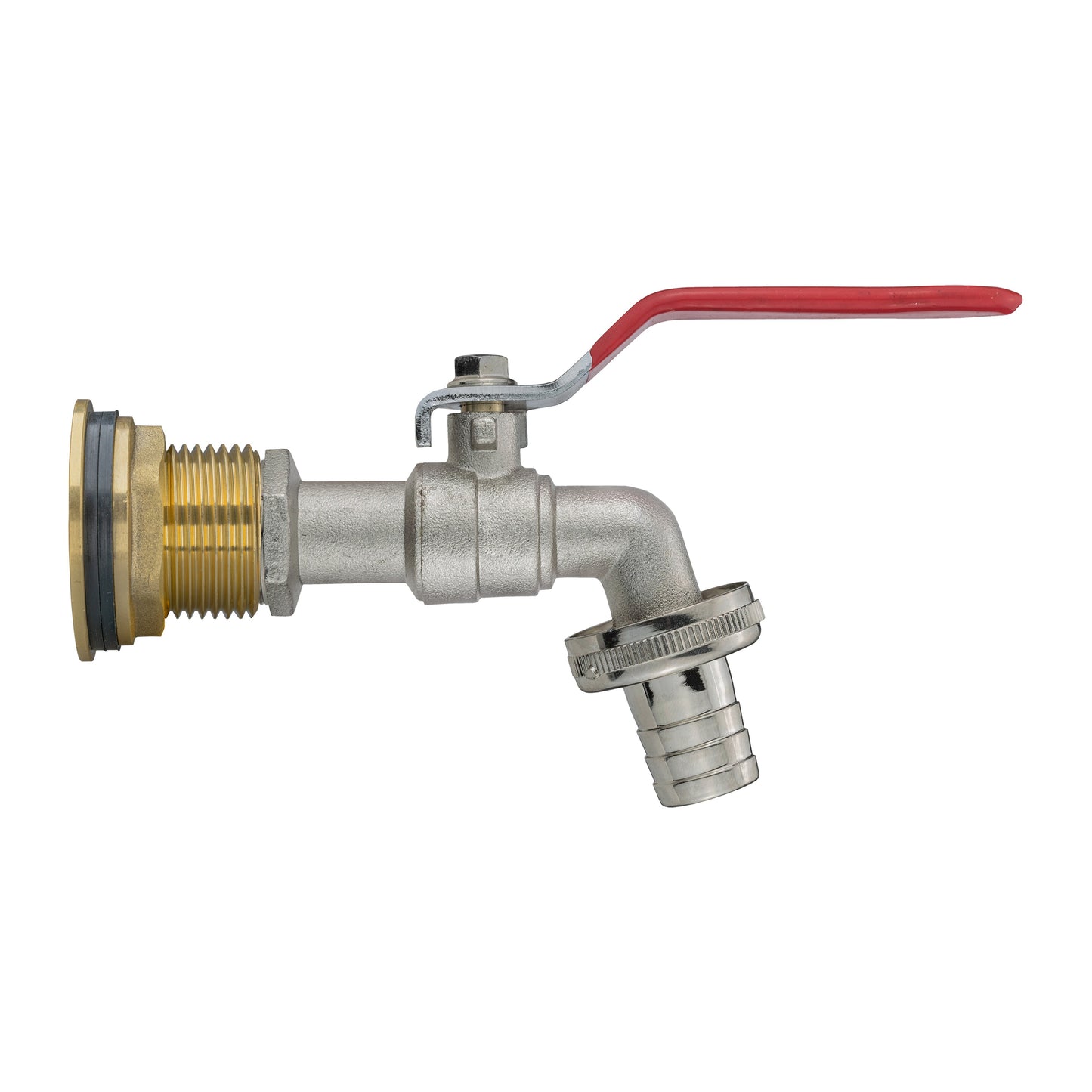 Water Butt Brass Kit 3/4" with Barbed Lever Tap and Drill Bit