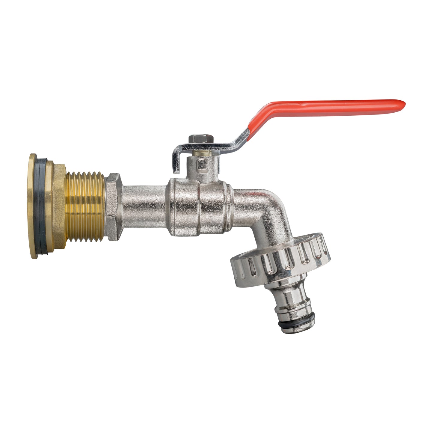 Water Butt Brass Kit 3/4" with Quick Connect Lever Tap