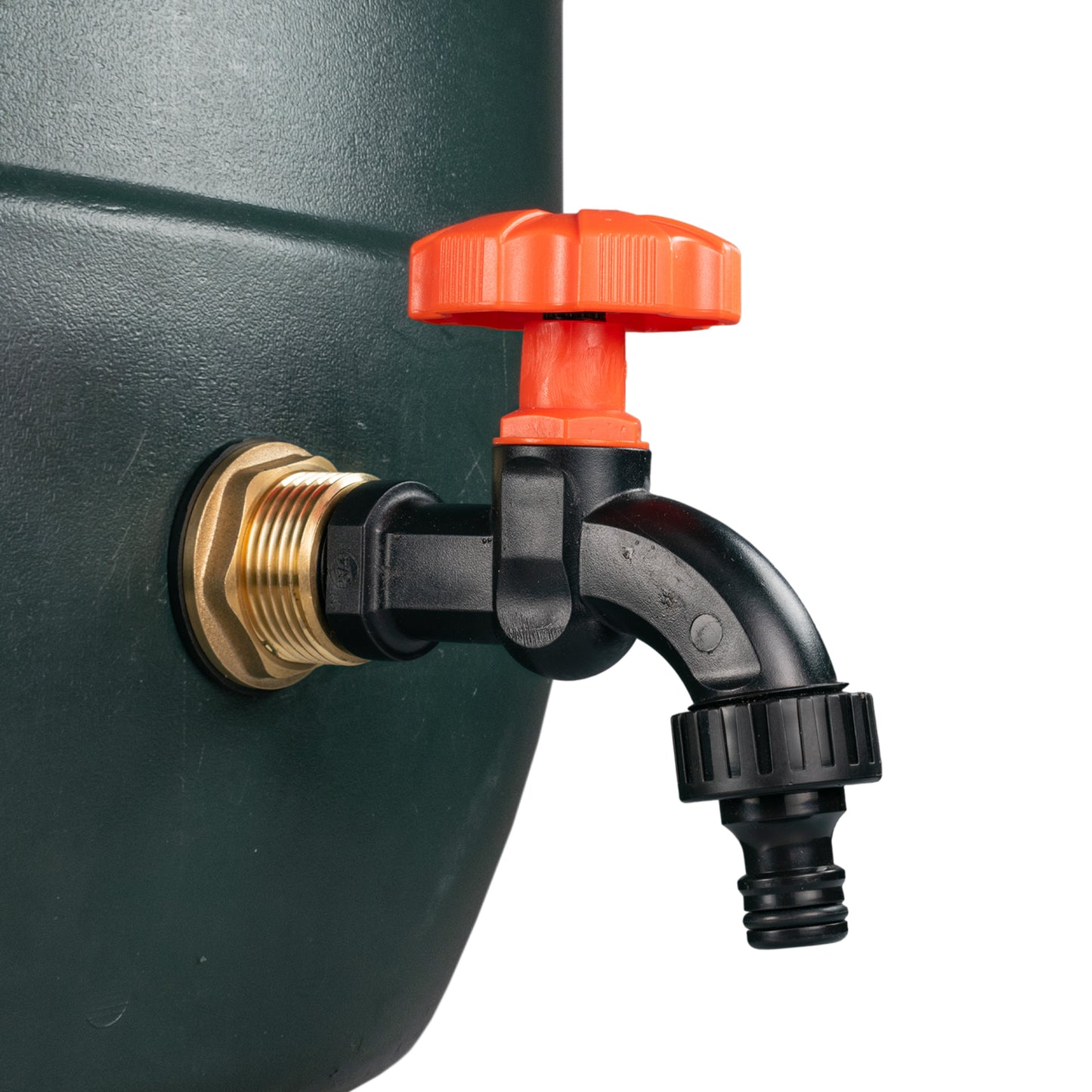 Water Butt Brass Kit 1" with Black Dial Tap