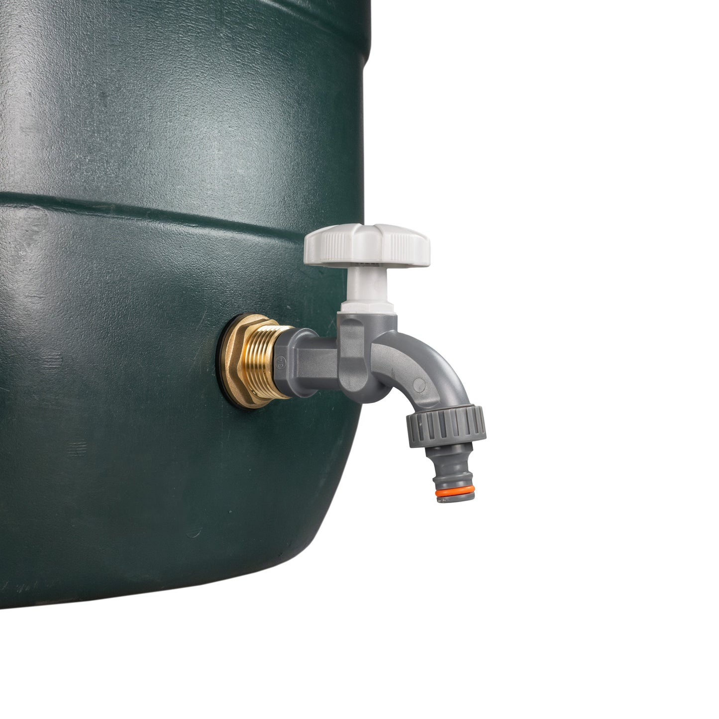 Water Butt Brass Kit 1" with Grey Dial Tap