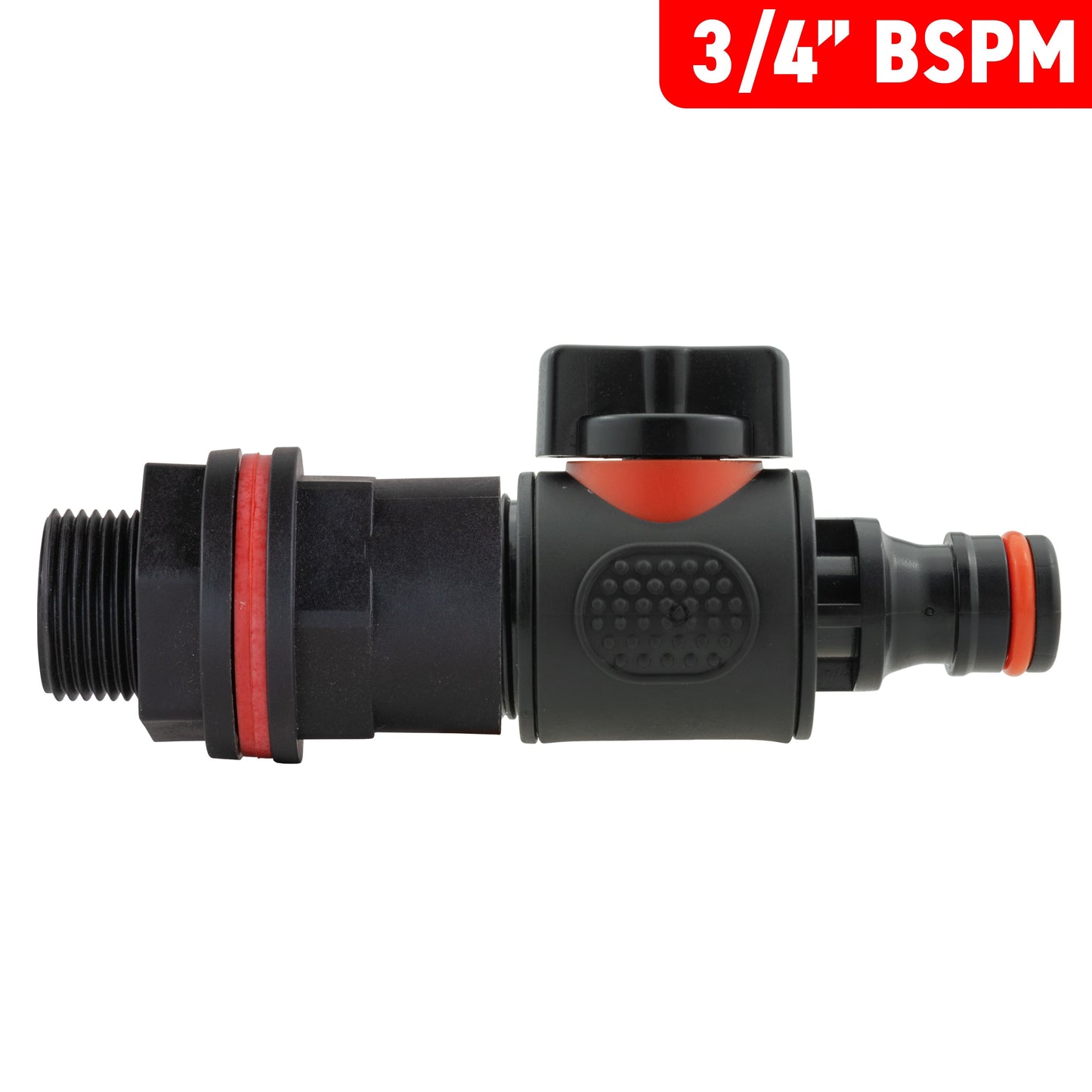Water Butt Kit 3/4" with In-Line Quick Connector Valve and Drill Bit