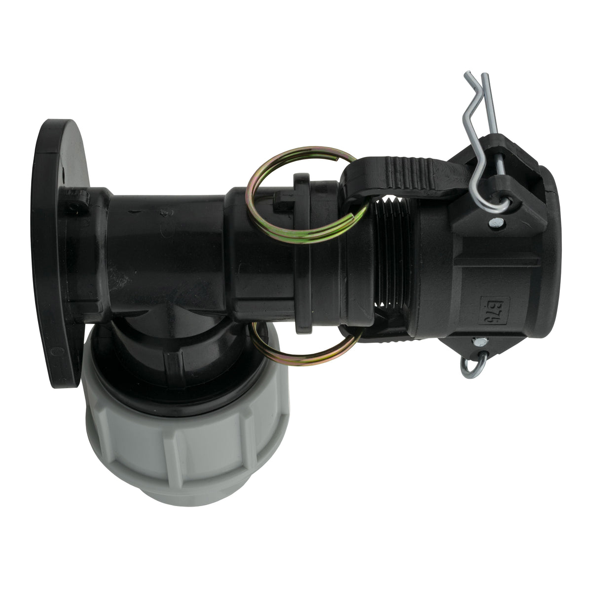 Wall Flange Kit 32mm MDPE + 3/4" Camlock Type B