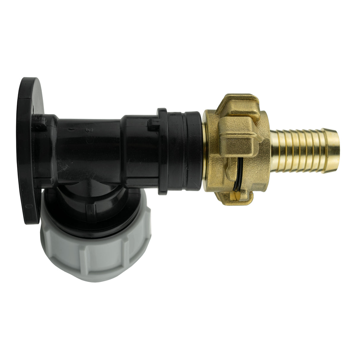 Wall Flange Kit 32mm MDPE + 19mm Barbed Geka Set