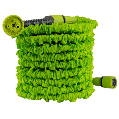 Expanding Trick Hose 15m - 45m Lime