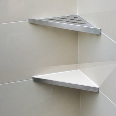 Genesis Stainless Steel Reversible Shower Shelf