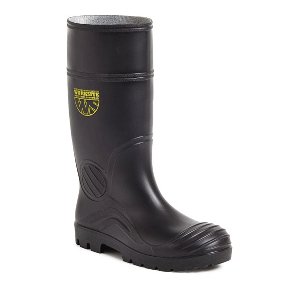 Worksite SS628SM Black PVC Wellington Boot S5 SRC