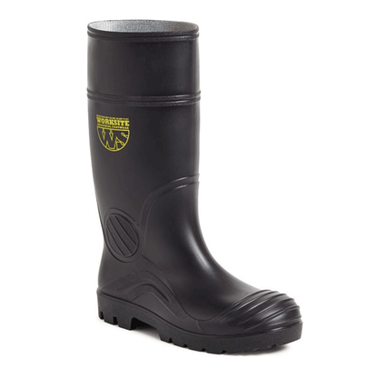 Worksite SS628SM Black PVC Wellington Boot S5 SRC