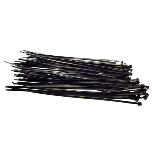 100 Cable Ties (4.8mm x 250mm) Black