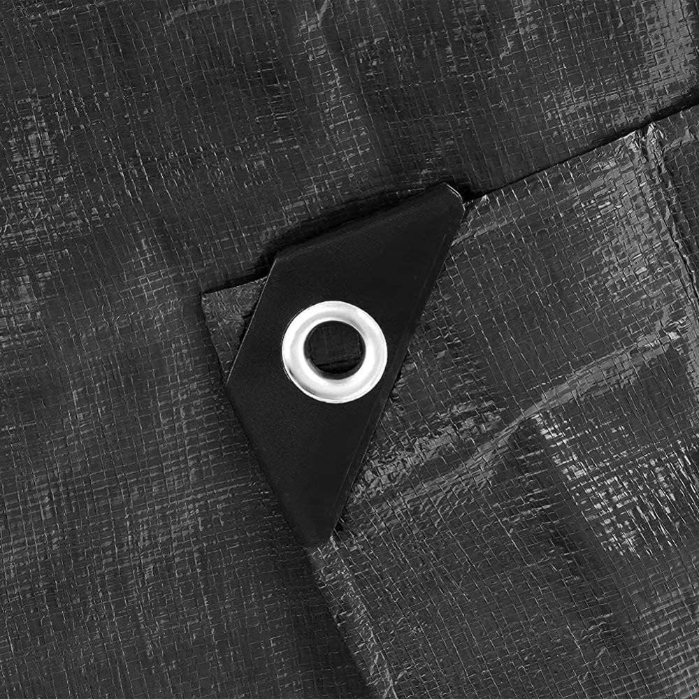 Black/Silver L-Grade Tarpaulin 3m x 3m