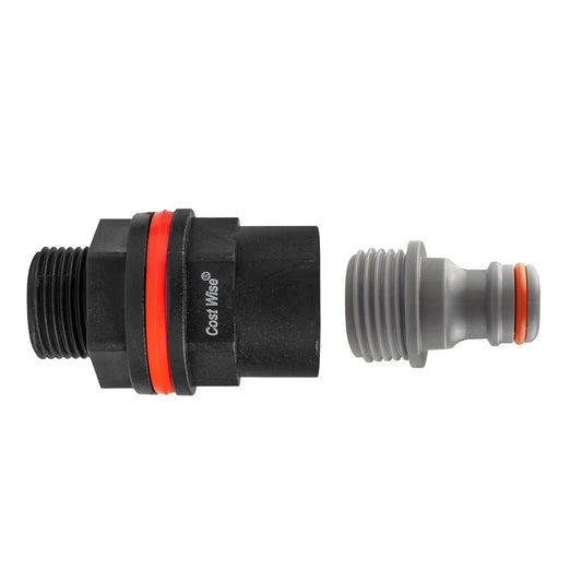 Water Butt Kit ¾” BSPM-F with Male Quick Connector