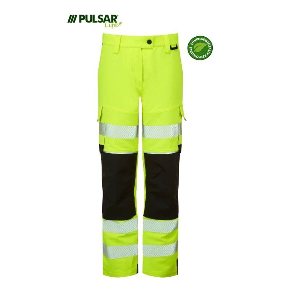 PULSAR® LIFE LFE971 GRS Women's Stretch Hi-Vis Combat Trouser Yellow